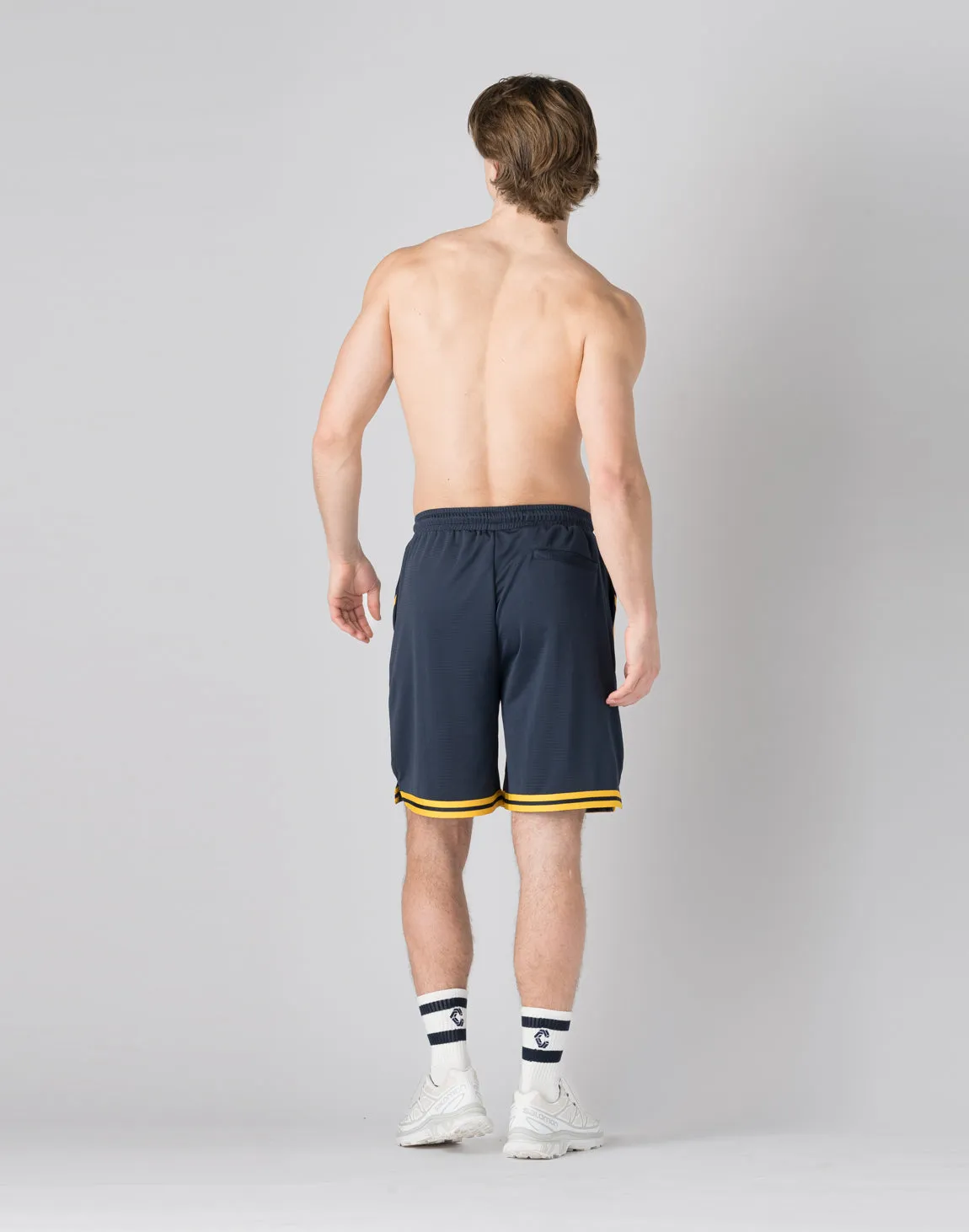 CRONOS pinhole mesh shorts【NAVY】