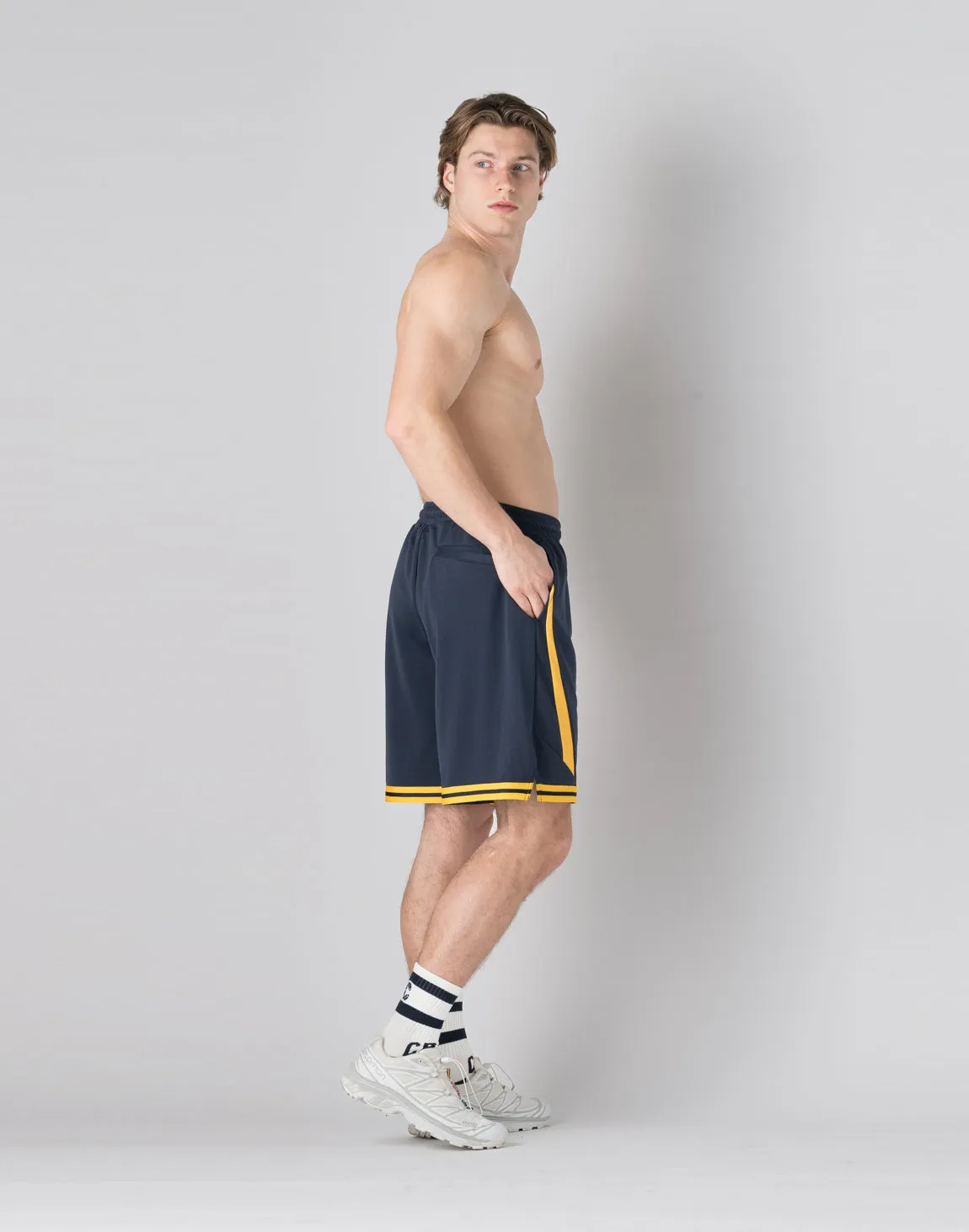 CRONOS pinhole mesh shorts【NAVY】