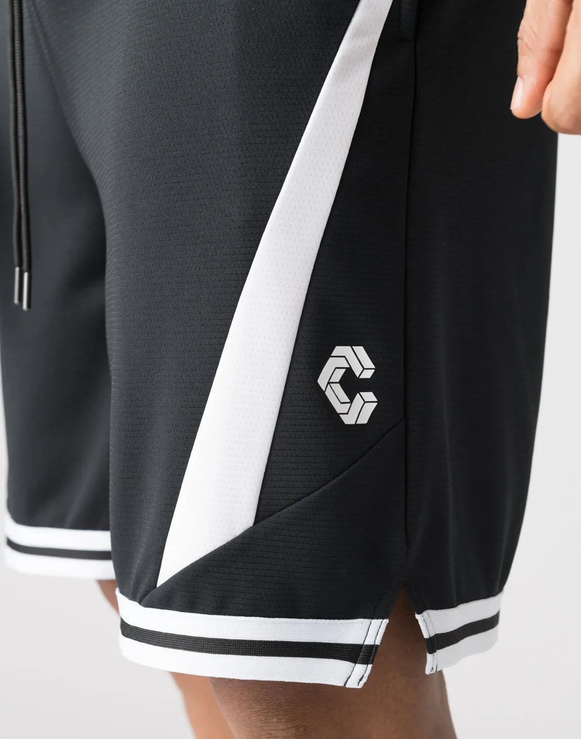 CRONOS pinhole mesh shorts【WHITE】