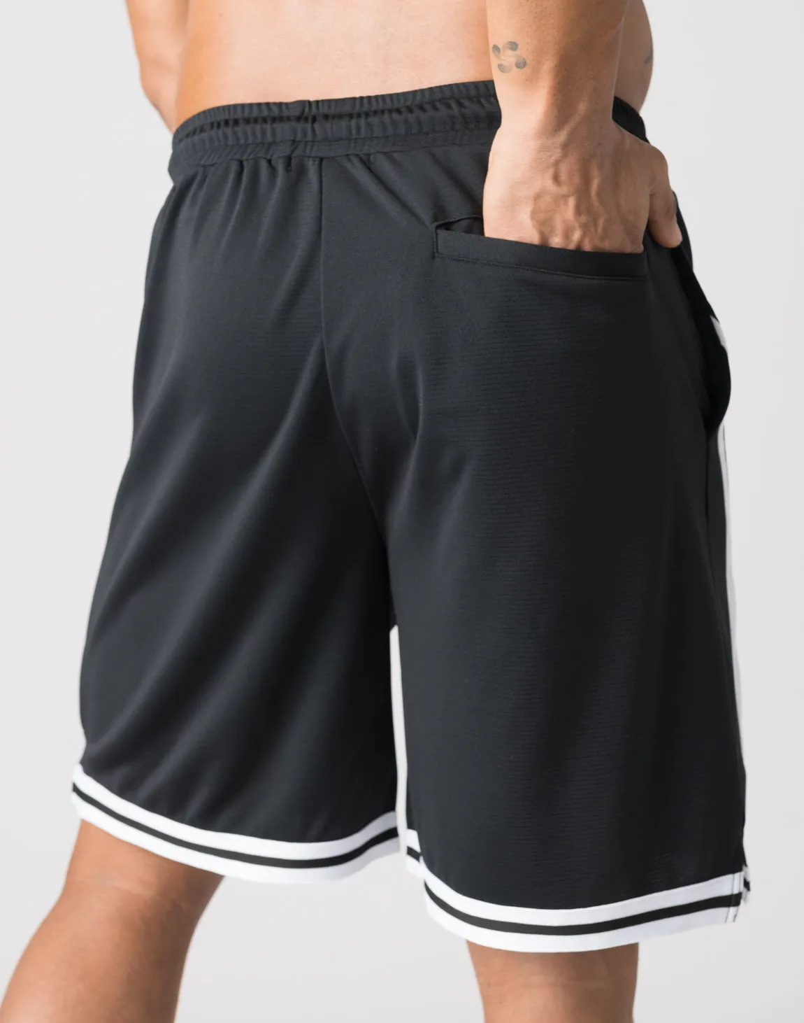 CRONOS pinhole mesh shorts【WHITE】