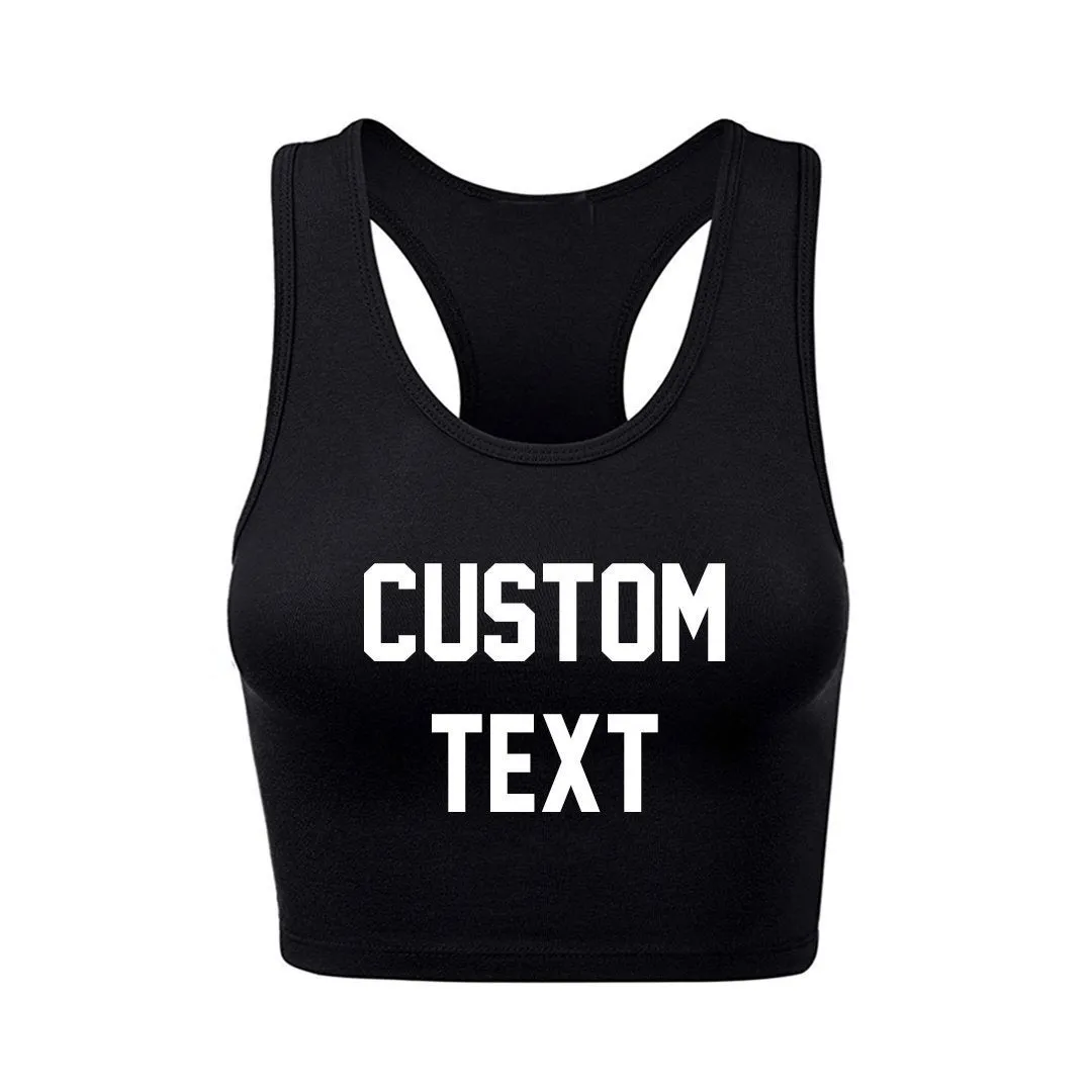 Custom Racerback Crop Top