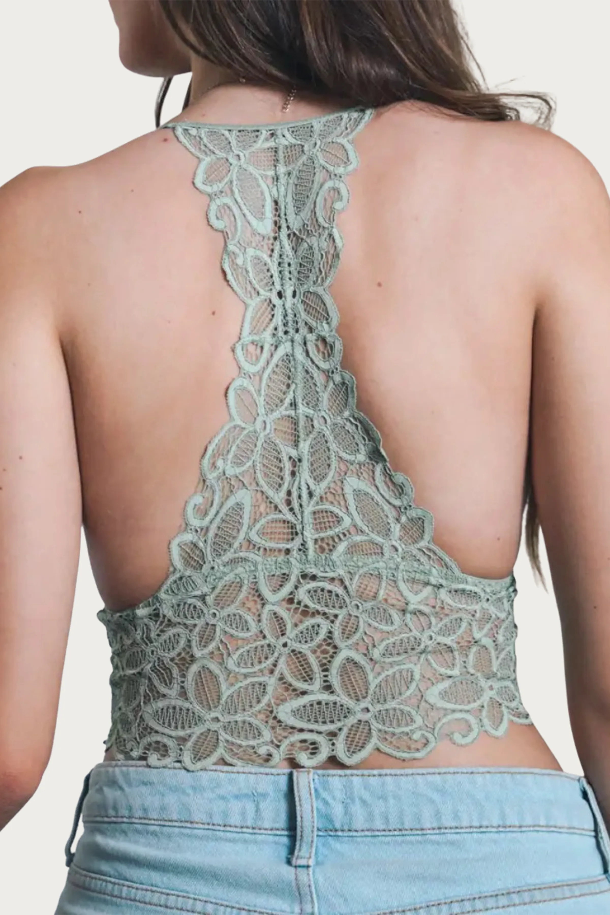 DAISY LACE LONGLINE BRALETTE