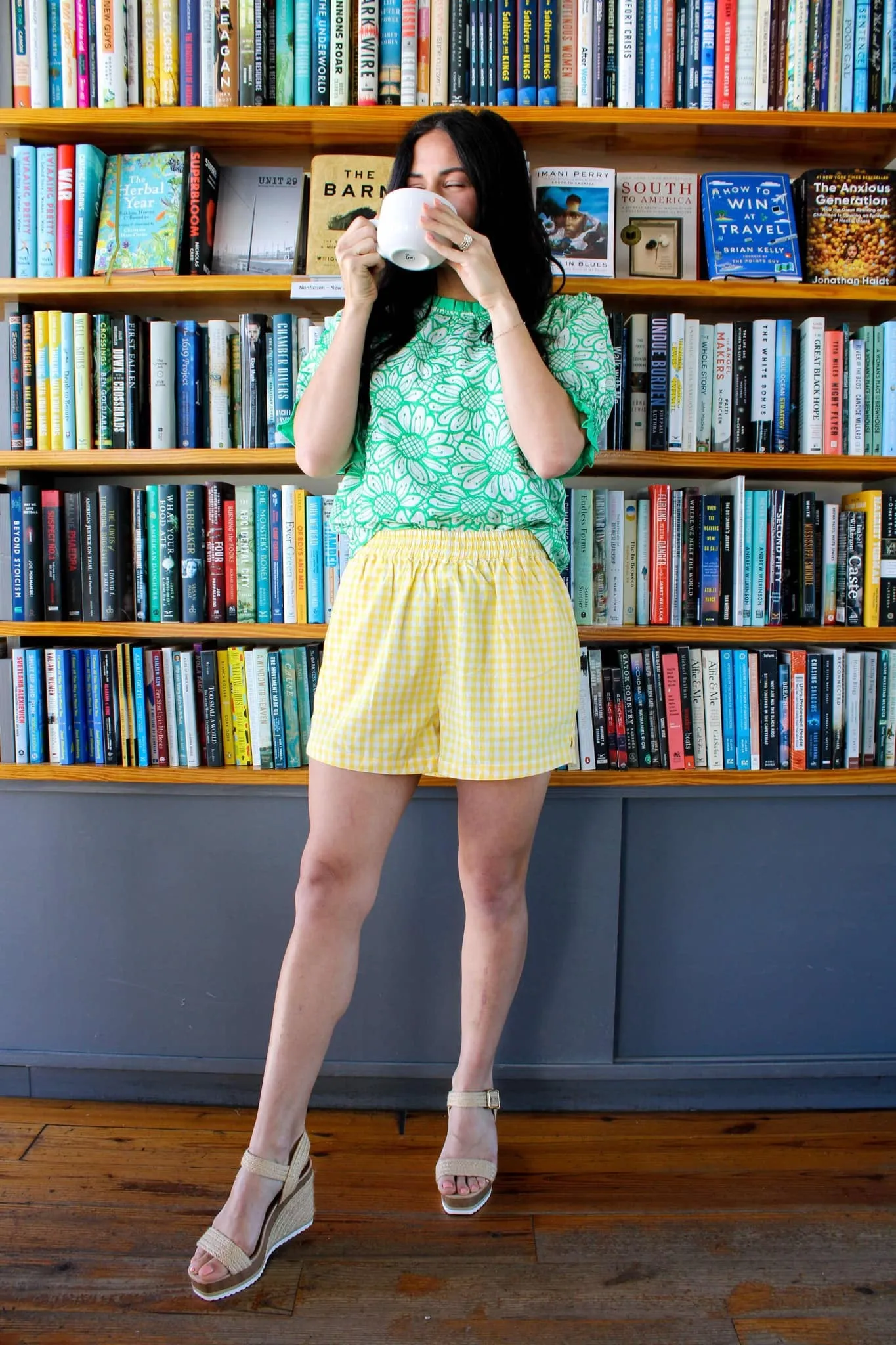 Daisy Picnic Gingham Shorts
