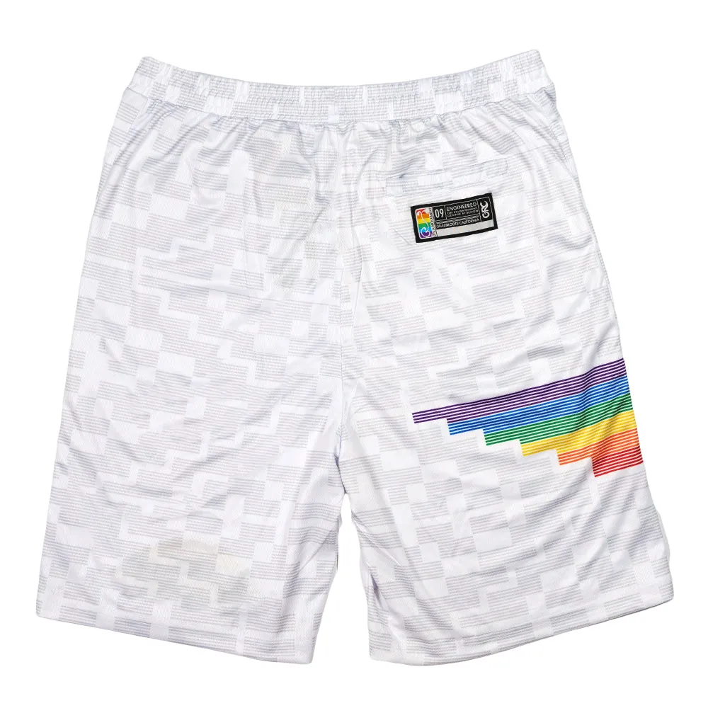 Danker Nuggets Pyramid White Mesh Shorts