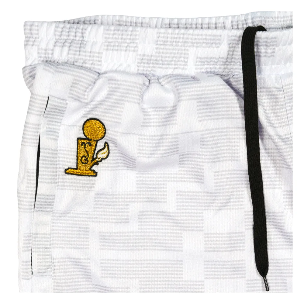 Danker Nuggets Pyramid White Mesh Shorts