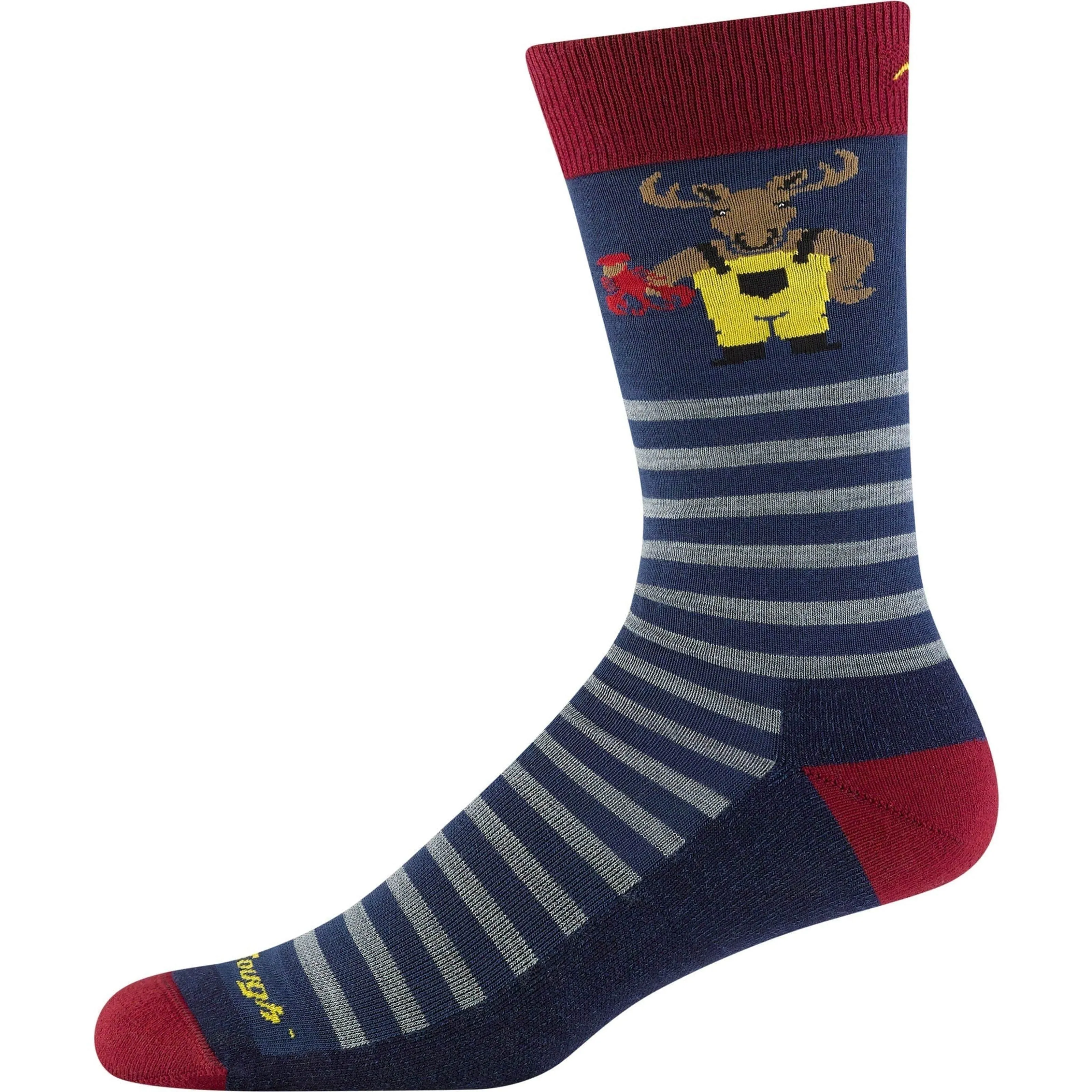 Darn Tough Mens Wild Life Crew Lightweight Lifestyle Socks - Clearance