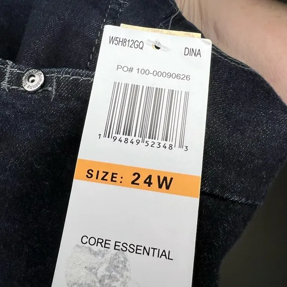 Democracy Jean Shorts Womens 24W Blue Cotton Blend Ab Technology Stretch