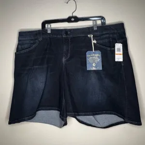 Democracy Jean Shorts Womens 24W Blue Cotton Blend Ab Technology Stretch