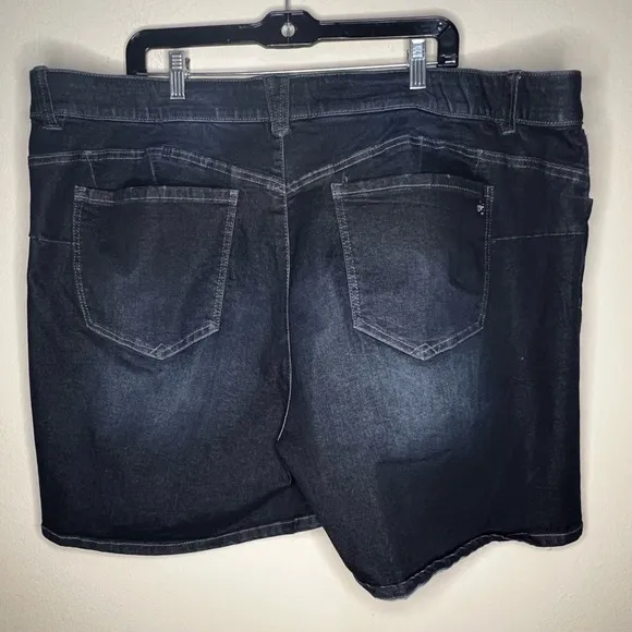 Democracy Jean Shorts Womens 24W Blue Cotton Blend Ab Technology Stretch