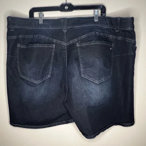 Democracy Jean Shorts Womens 24W Blue Cotton Blend Ab Technology Stretch