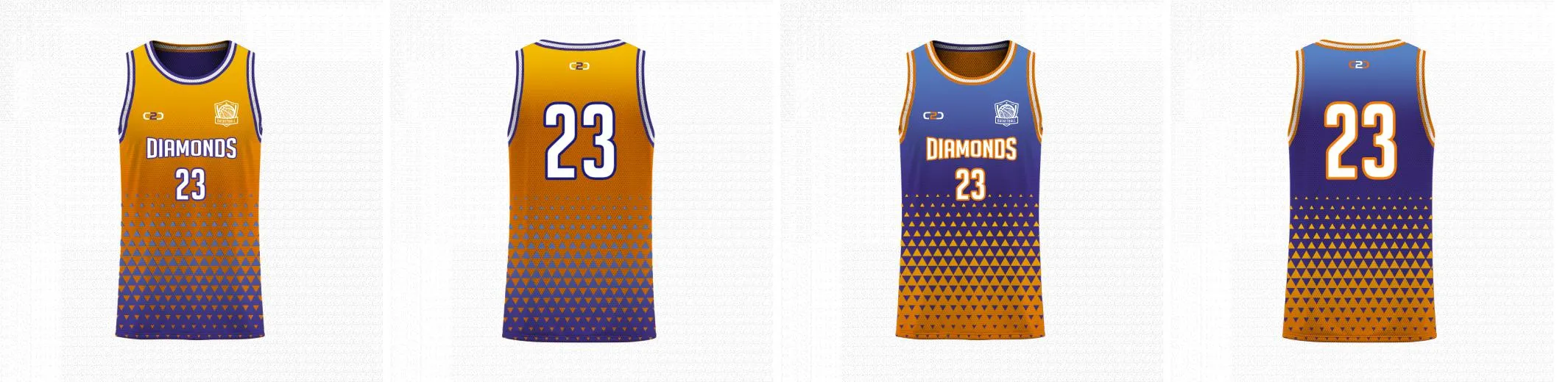 DIAMONDS Core Reversible Basketball Singlet Design Your Own