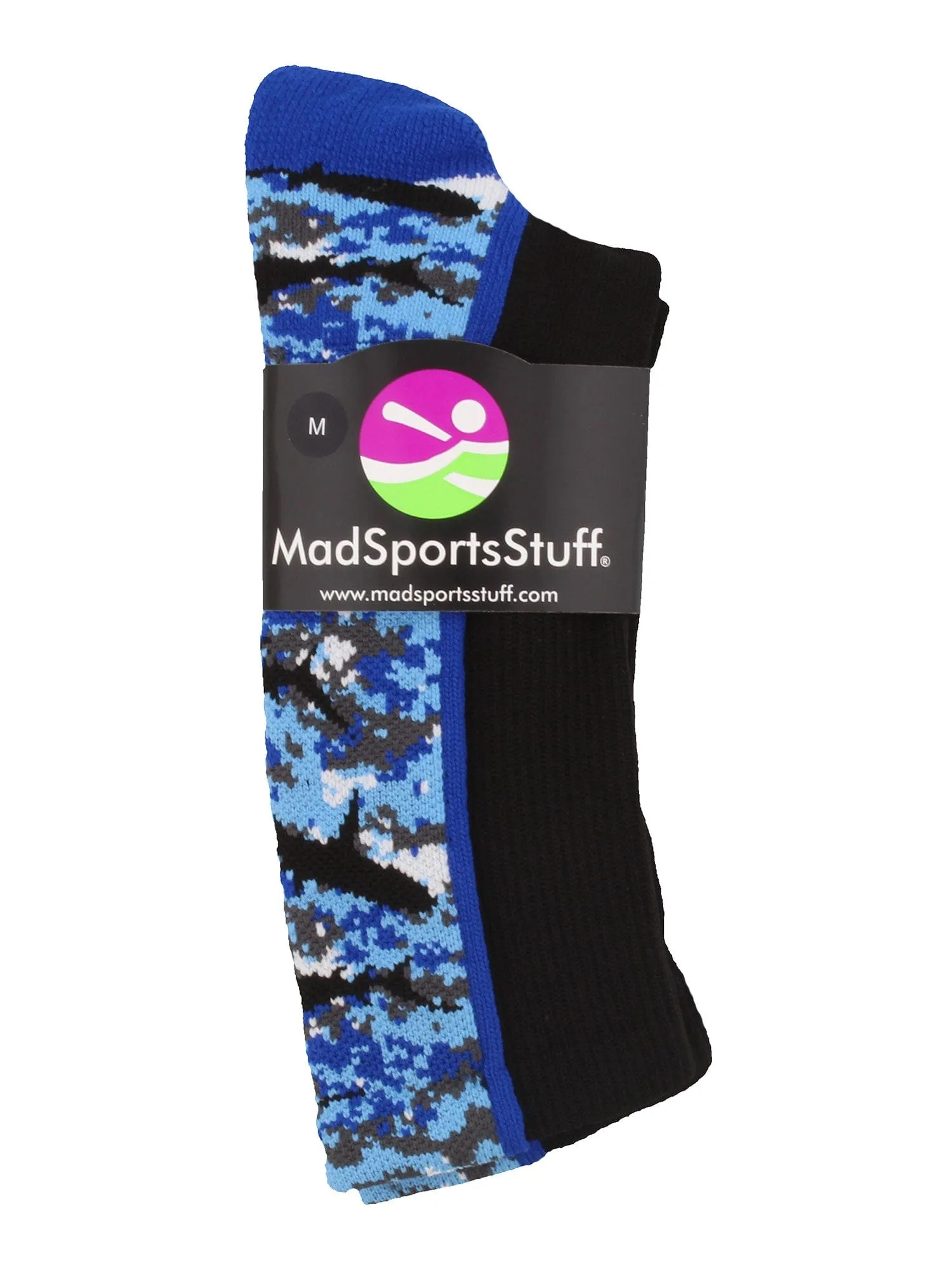 Digital Camo Shark Socks Crew