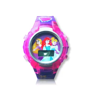 Disney Princess Digital Watch Girls Flashing LCD Kids Watch