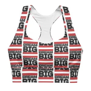 Dream Big Classic Sports Bra (red)