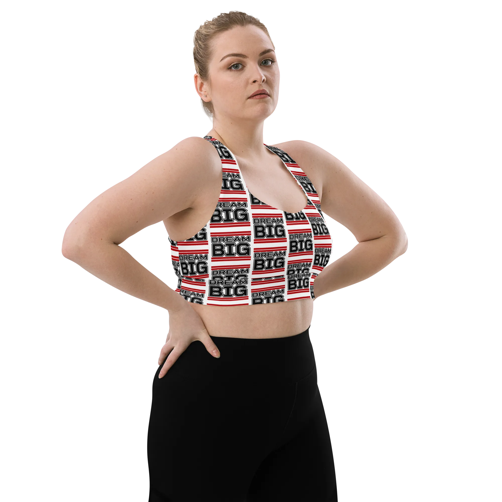 Dream Big Classic Sports Bra (red)