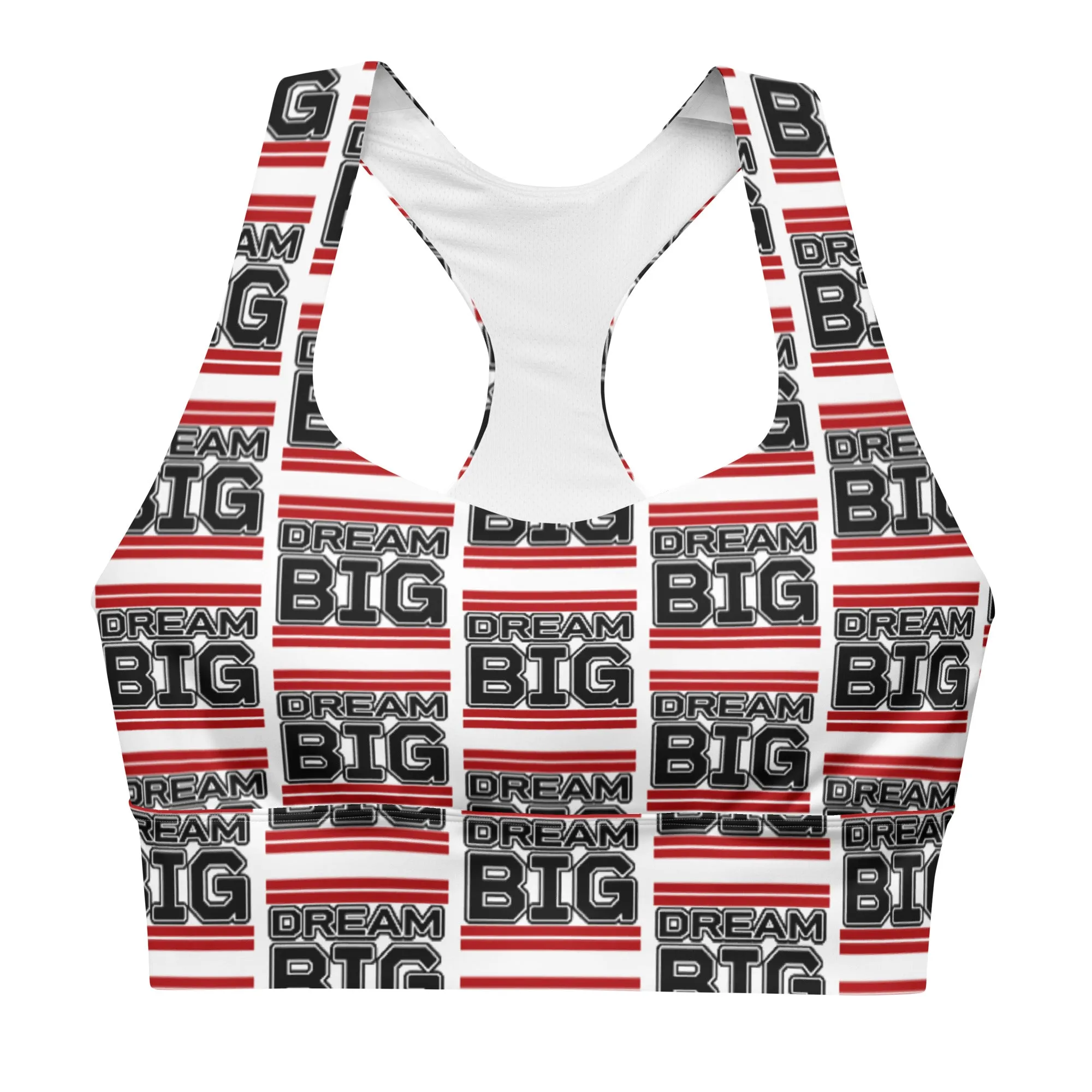 Dream Big Classic Sports Bra (red)