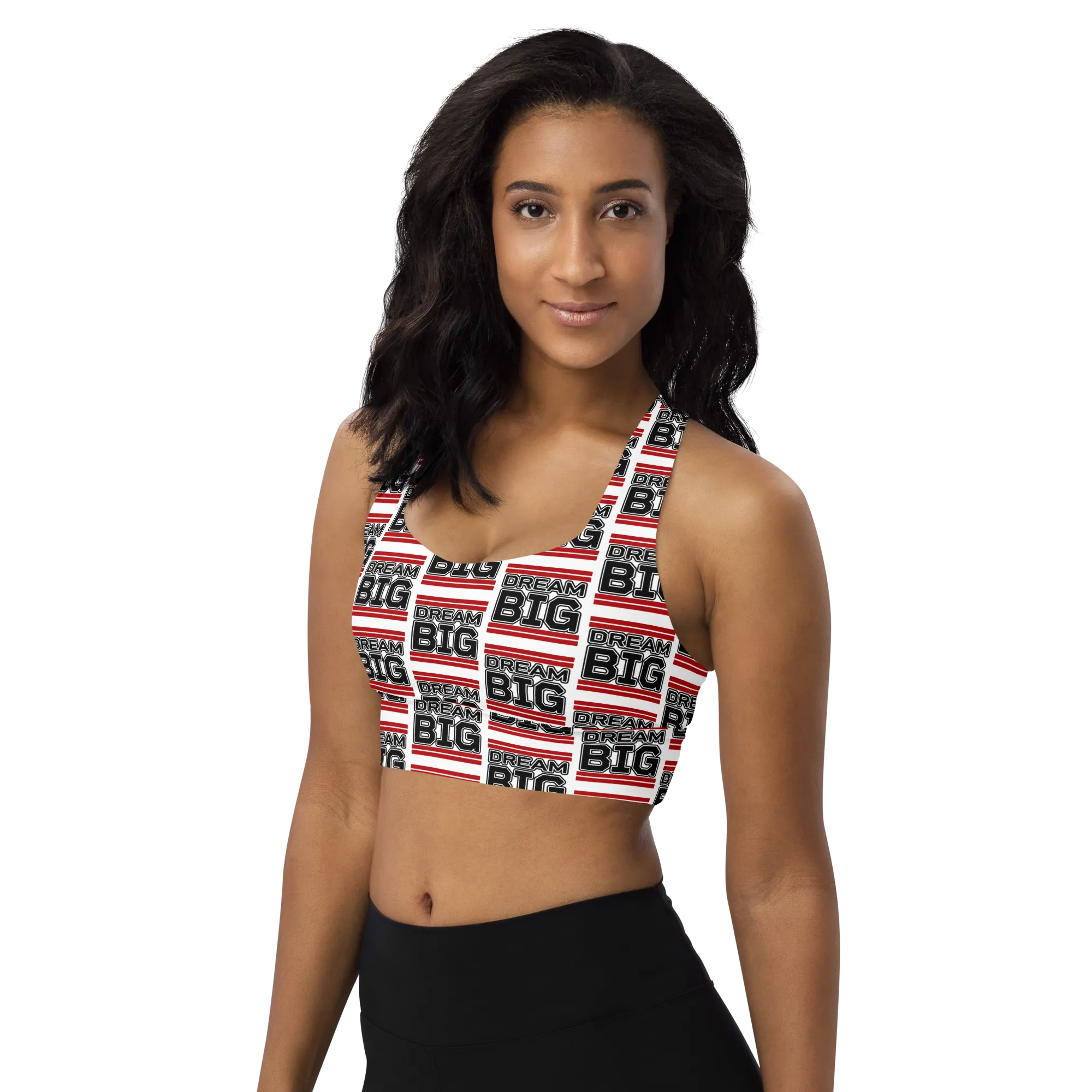 Dream Big Classic Sports Bra (red)