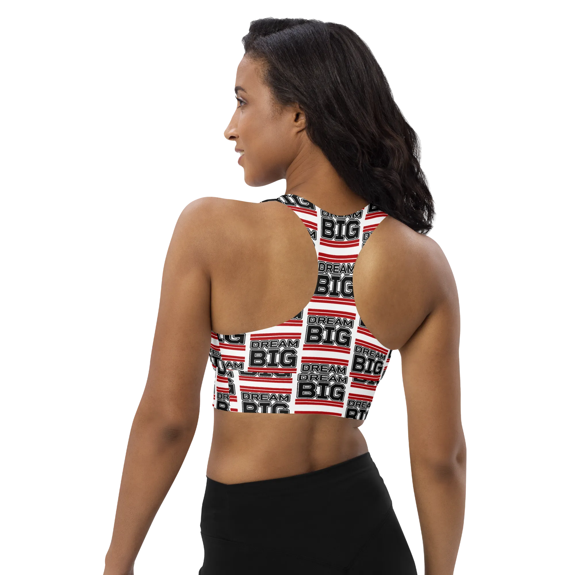Dream Big Classic Sports Bra (red)