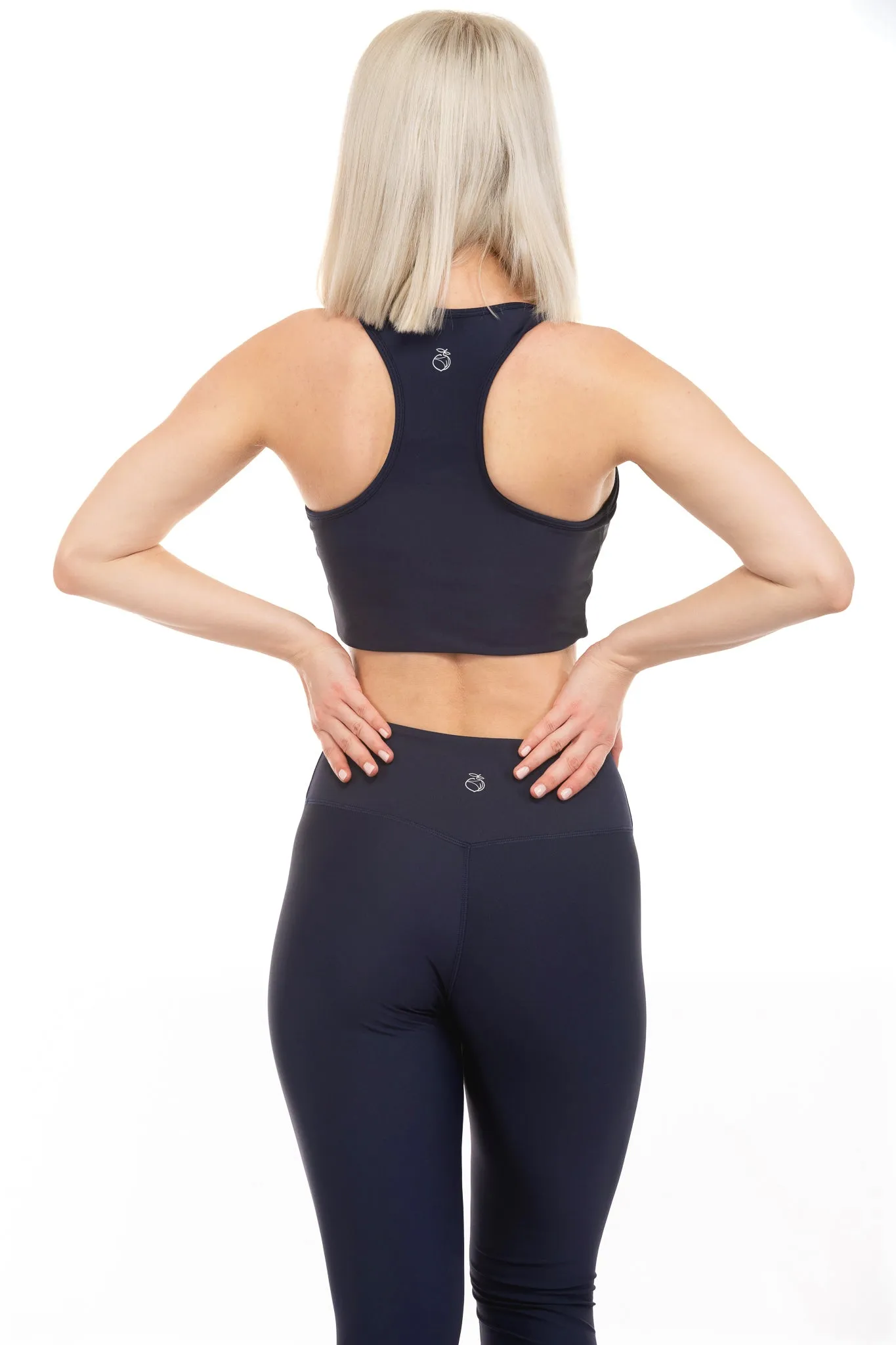 Dynamic Ruched Sports Bra - True Navy