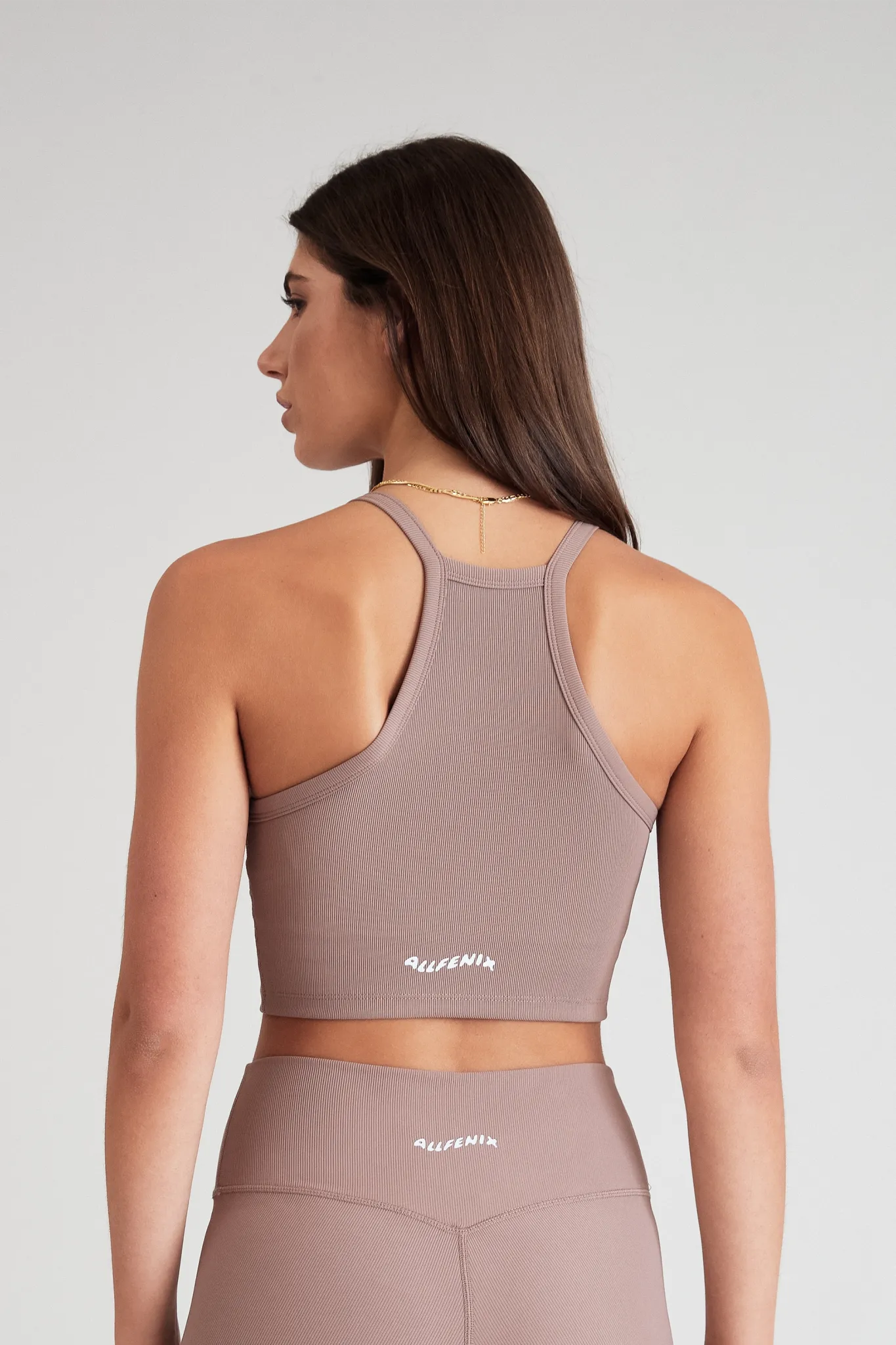 EcoRib Strap Racer Crop