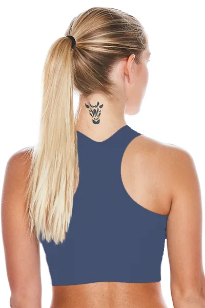 EcoSoft Recycled Bra Crop - Navy