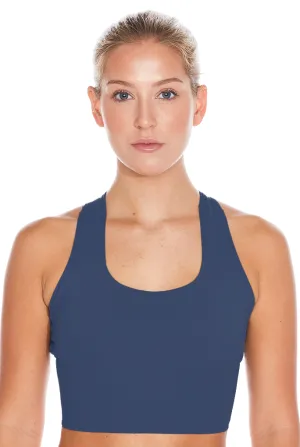 EcoSoft Recycled Bra Crop - Navy