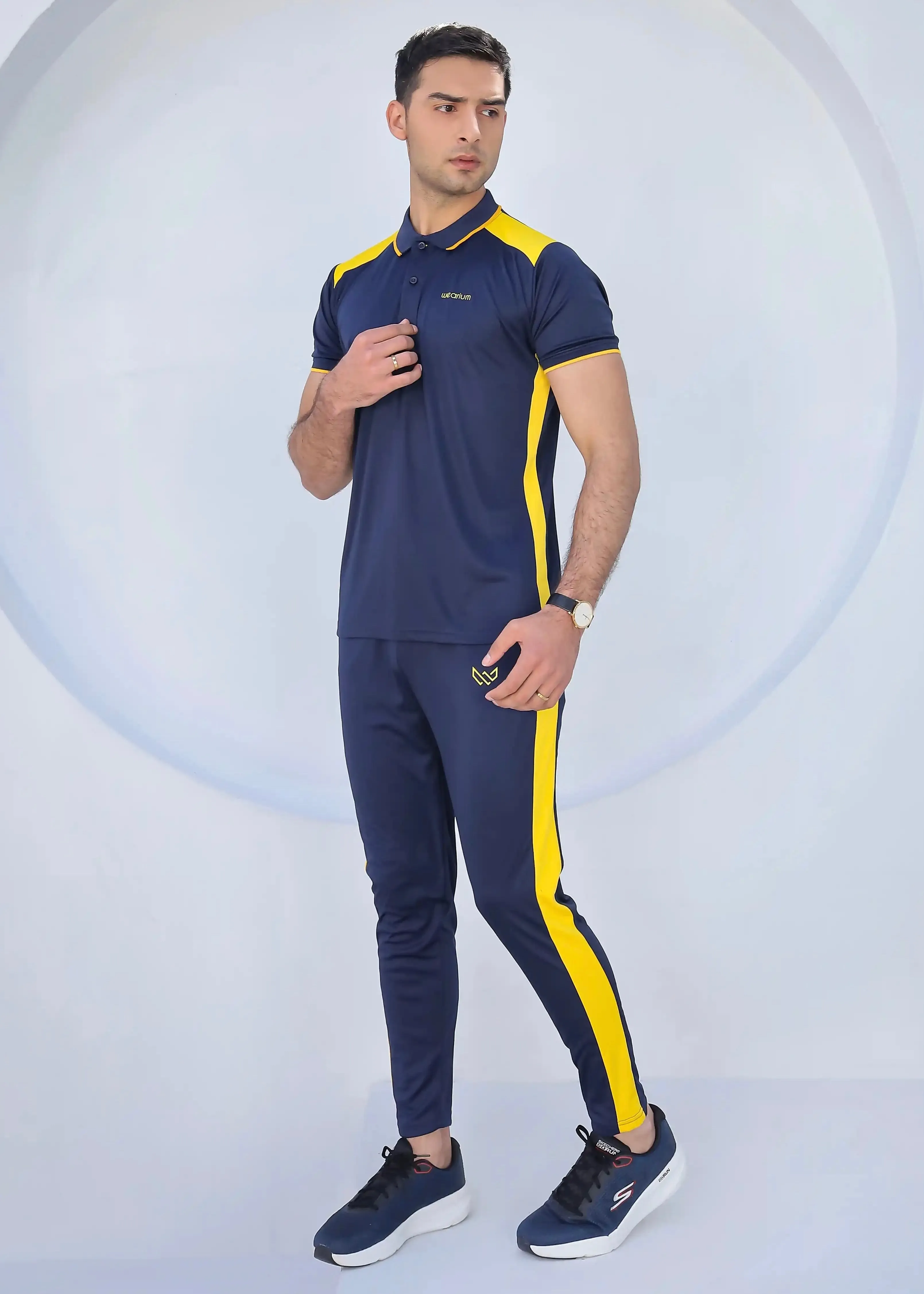 Electric Blue - Polo Dri-Fit Tracksuit