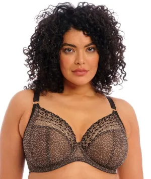 Elomi Matilda Underwired Plunge Bra - Leopard