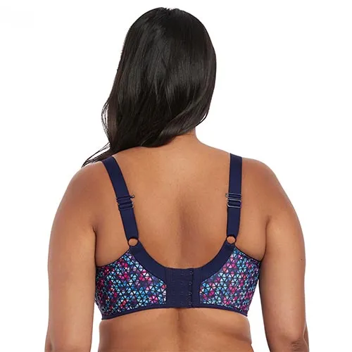 Energise Navy Geo UW Sports Bra by Elomi
