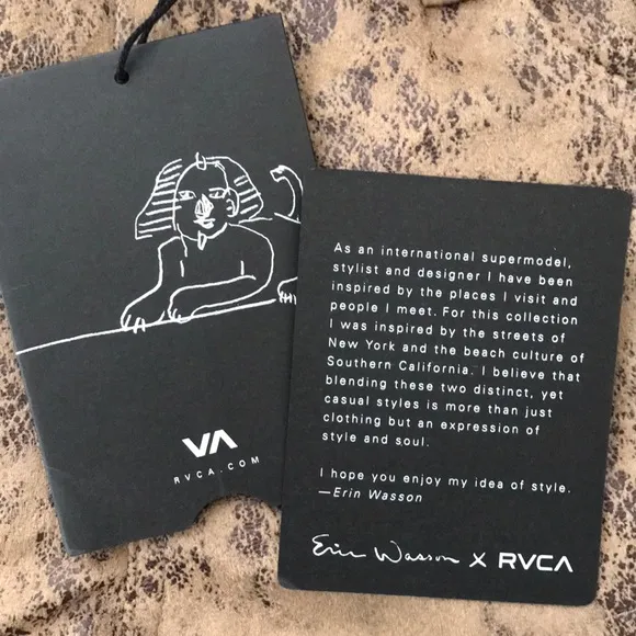 Erin Wasson x RVCA vegan suede short collection