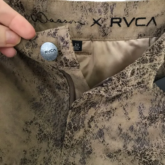 Erin Wasson x RVCA vegan suede short collection