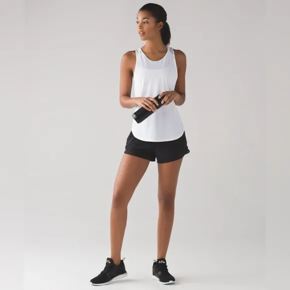 EUC Lululemon Mind Over Miles Short in Black