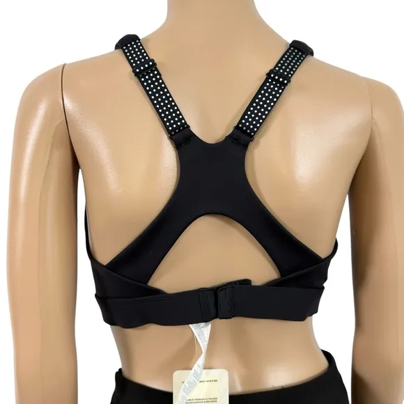 Fabletics Full-Sprint High Impact Sports Bra Women’s in Black Size M