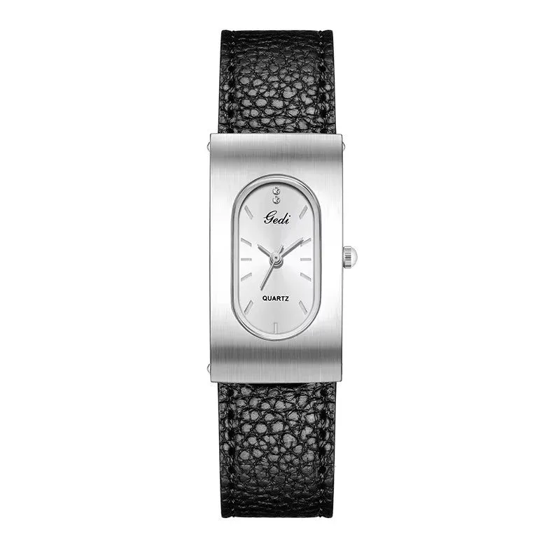 Fashion Gedi Top Brand Quartz Luxury Clock Rectangle