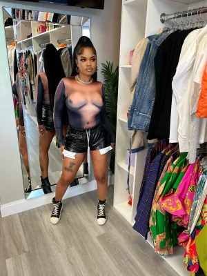 Faux Leather shorts