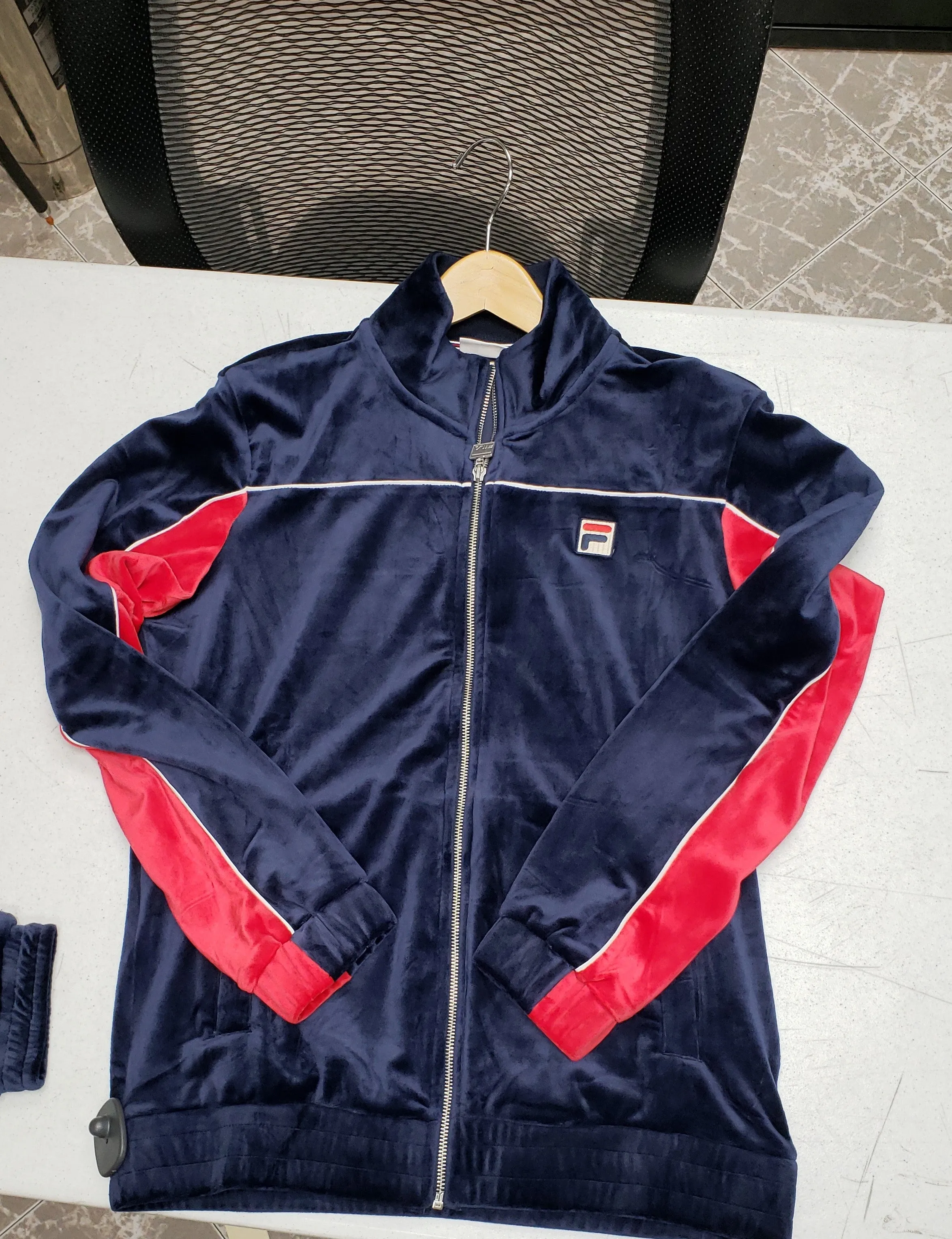 Fila 2 pc Velour Cisco Jacket/Pant-Set
