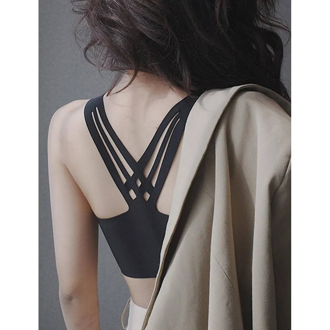 Filhot™ Yoga-Style Seamless Bra With Racer Back Design