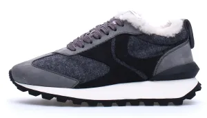*FINAL SALE*Qwark Fur - Anthracite Nubuck Felt