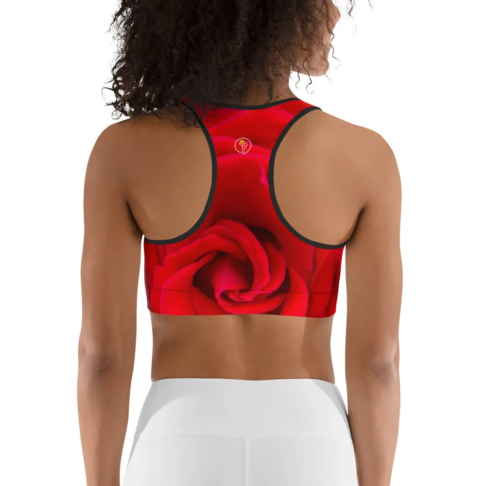 Fire Rose Sports Bra