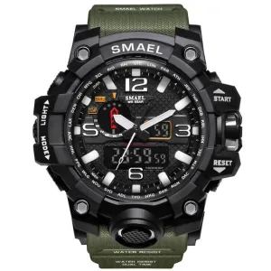 Flashy Trends Waterproof Men's Military Wrist Watch 50m LED Quartz Clock Sport 1545 S Shock available in 16 Colors
