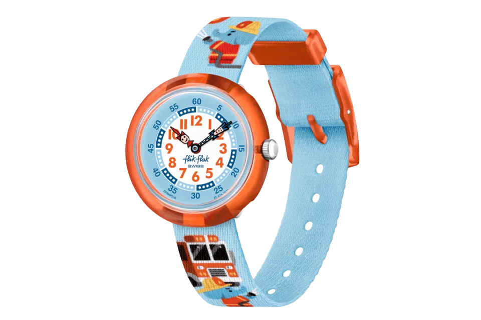 Flik Flak Fire Stopper Future Dreams 32mm FBNP218 watch