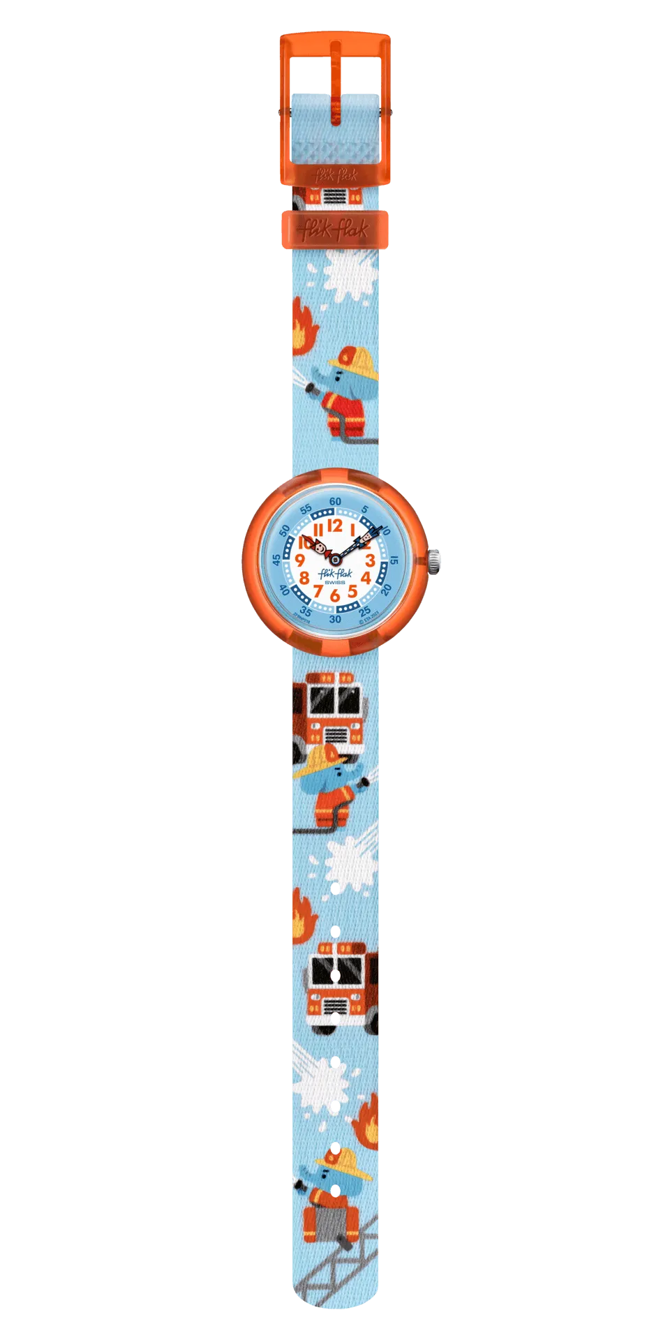 Flik Flak Fire Stopper Future Dreams 32mm FBNP218 watch