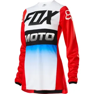 FOX WOMENS 180 FYCE JERSEY [BLUE/RED]