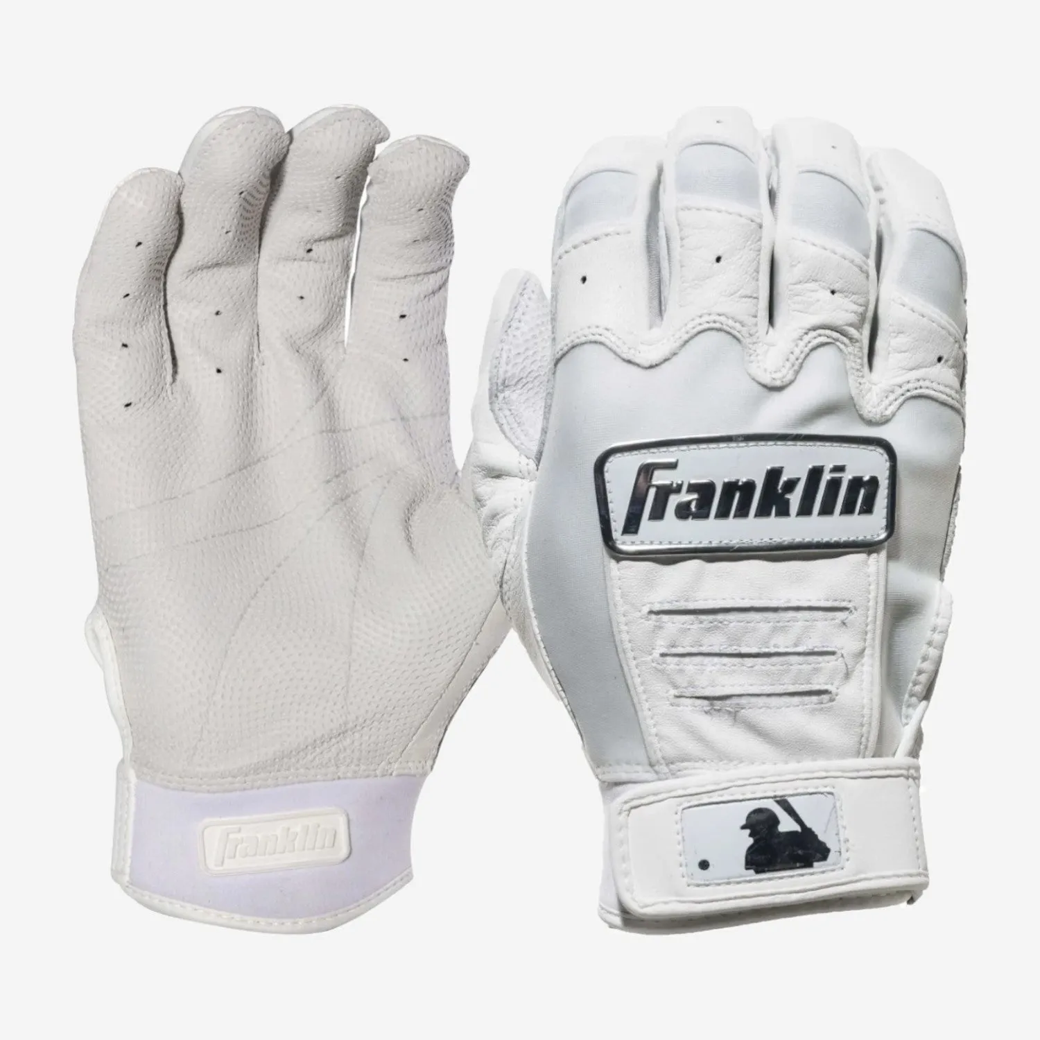 Franklin CFX Pro Chrome Batting Gloves - White