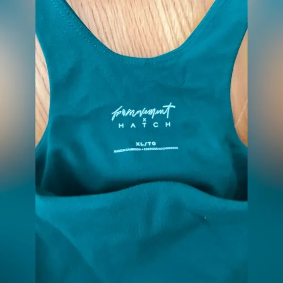 Free People x Hatch green Racerback Sports Bra XL