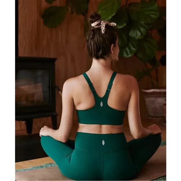 Free People x Hatch green Racerback Sports Bra XL