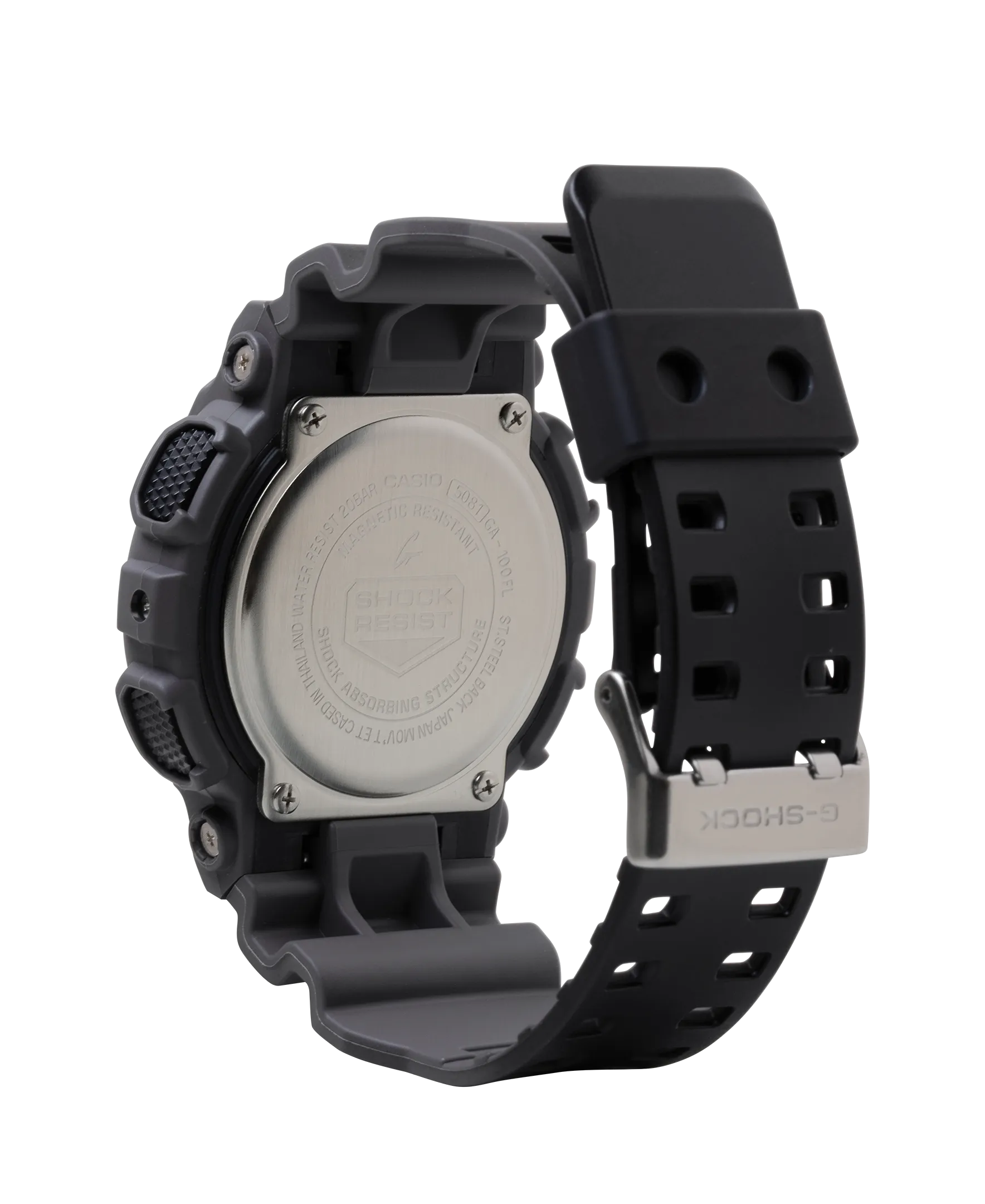 G-Shock Flames of Color Orange Gray GA-100 Series Watch
