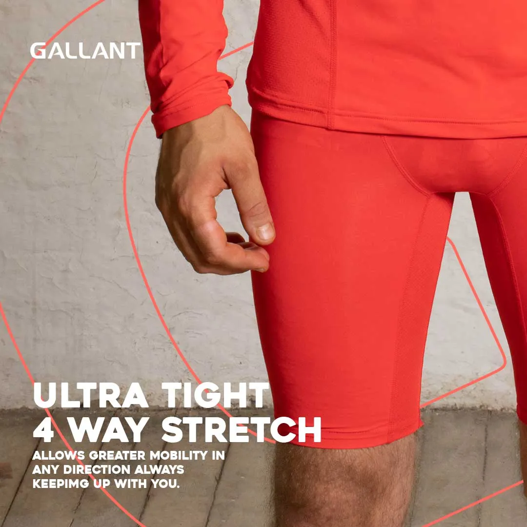 Gallant Base Layer Shorts - Red - Men's Compression Shorts