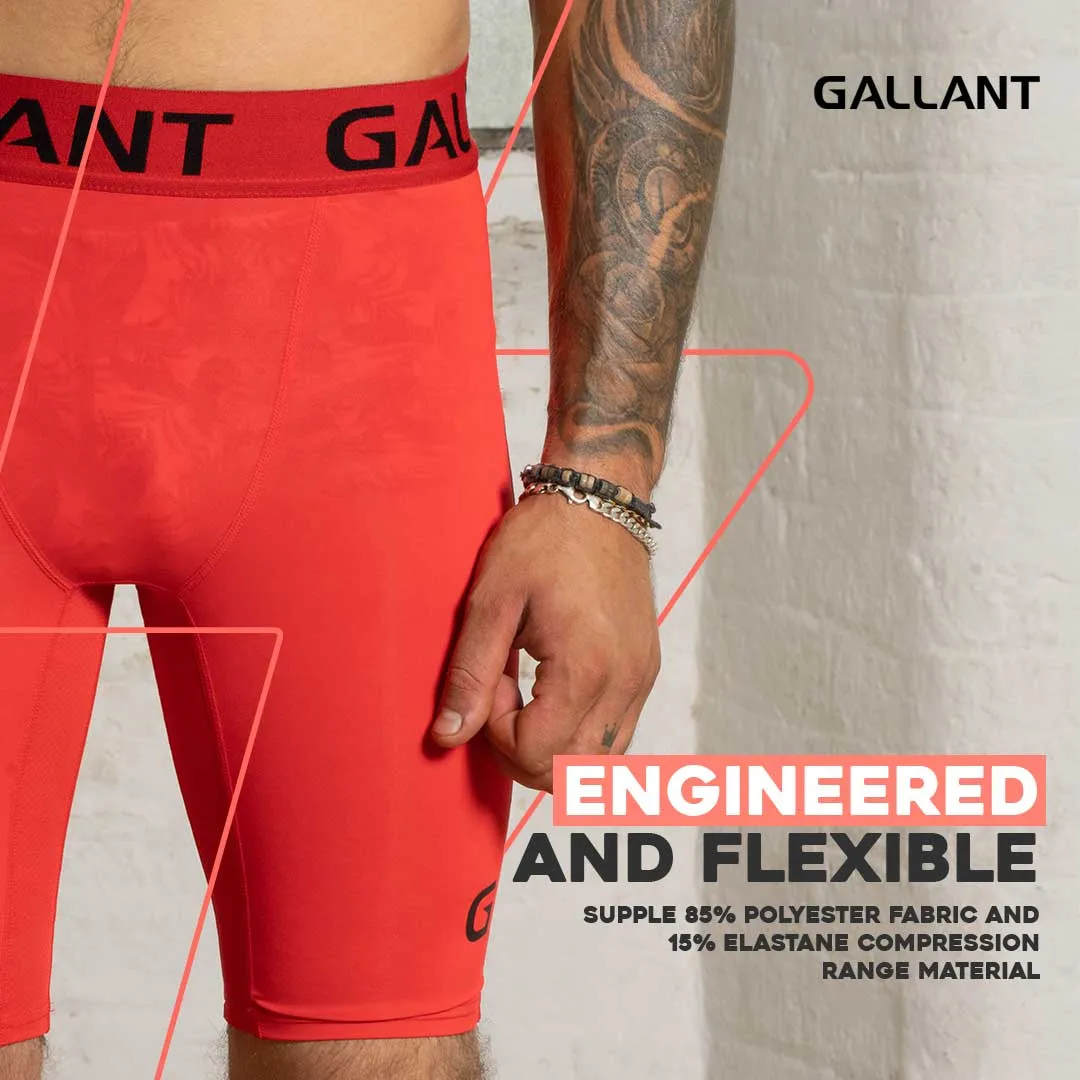 Gallant Base Layer Shorts - Red - Men's Compression Shorts