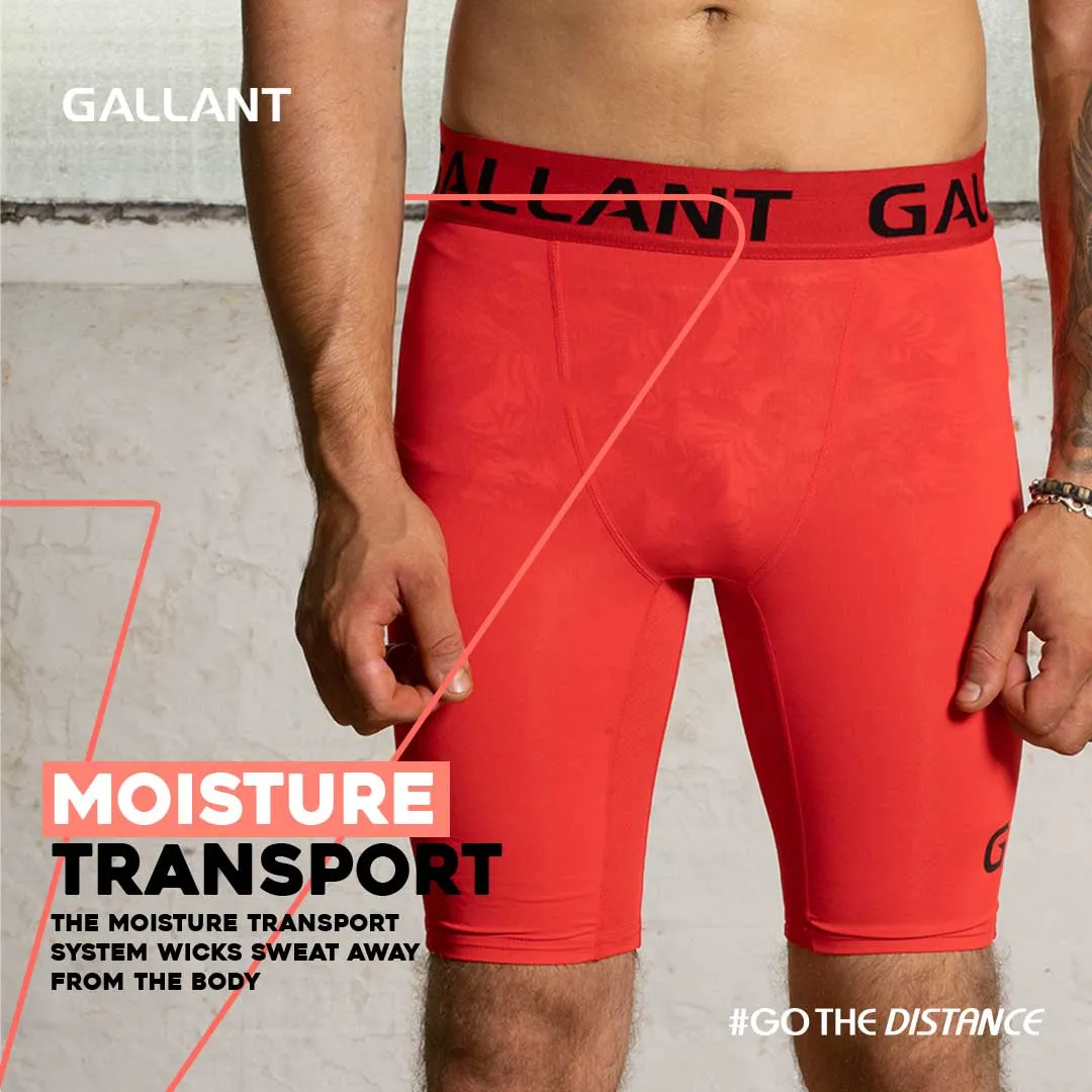 Gallant Base Layer Shorts - Red - Men's Compression Shorts